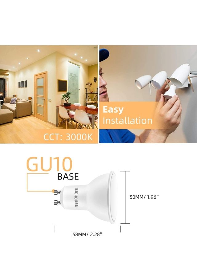 LED Bombilla 5w , casquillo GU10 pack de 10