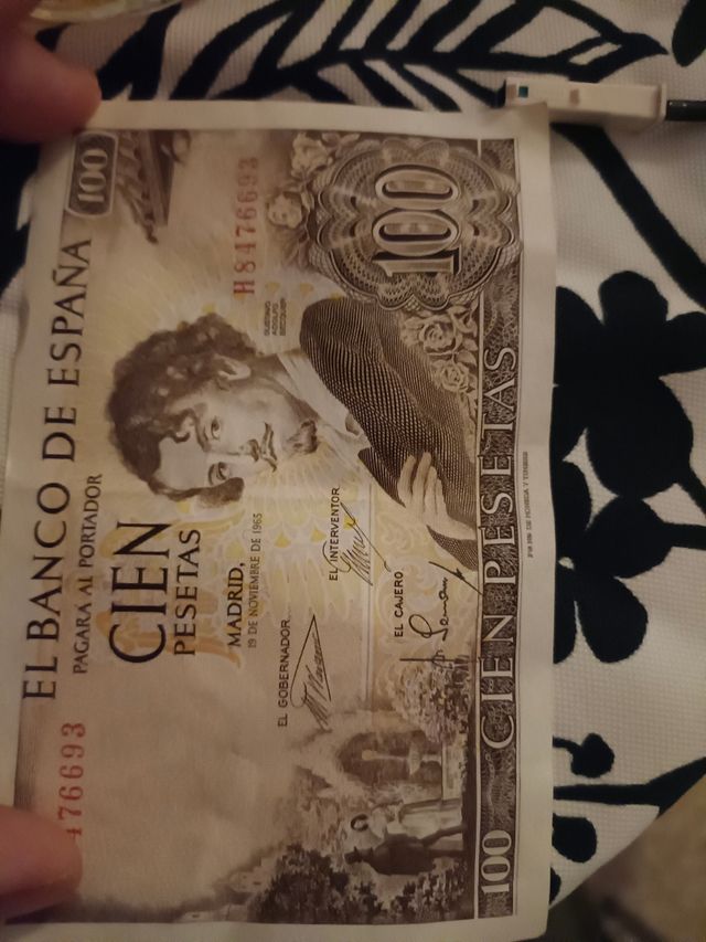 billete 100 pesetas
