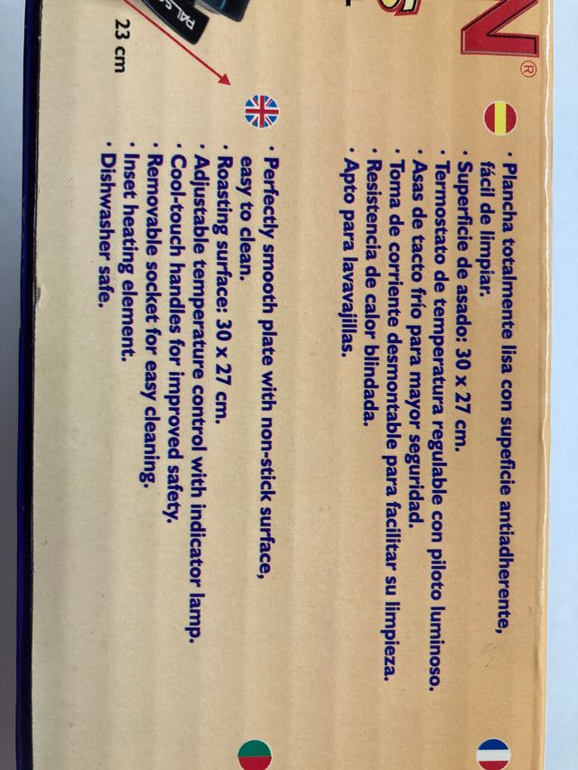 Mini grill eléctrico Palson.