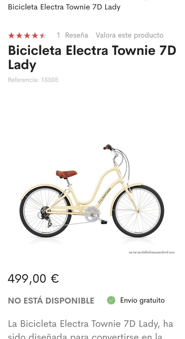 Bicicleta Electra  Townie 7D Lady 26 pulgadas