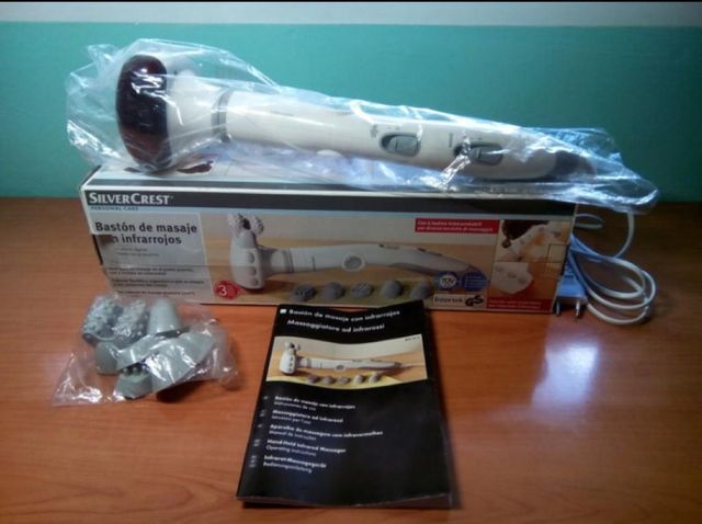 Bastón de masaje con infrarrojos.