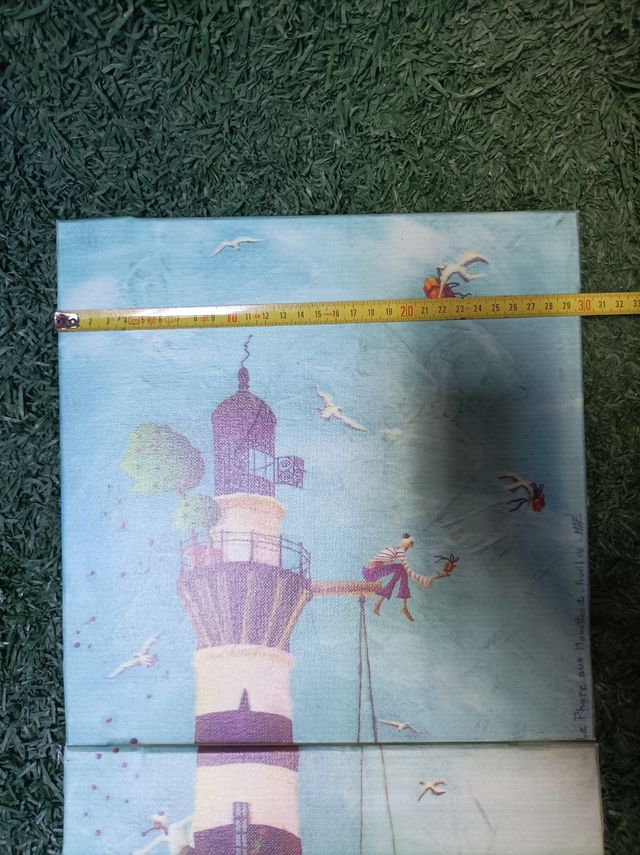 Lotto di Tre Quadri di un faro