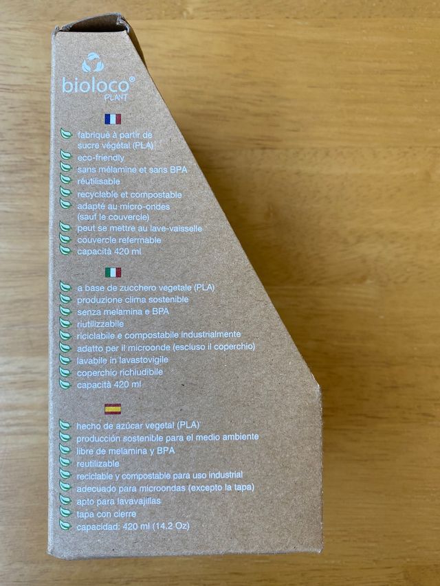 Taza take away BIOLOCO Plant, 420ml