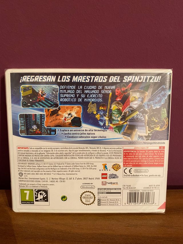 2 juegos 3ds ninjago (precintados)
