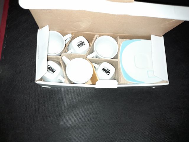 conjunto de café e chá com acessórios