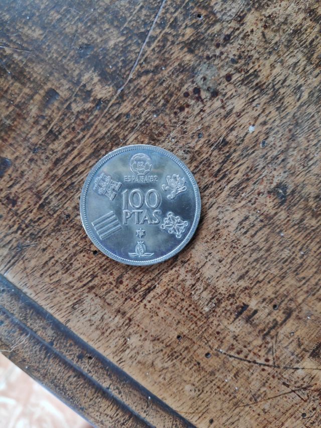 Moneda 100 pessetes Mundial 82