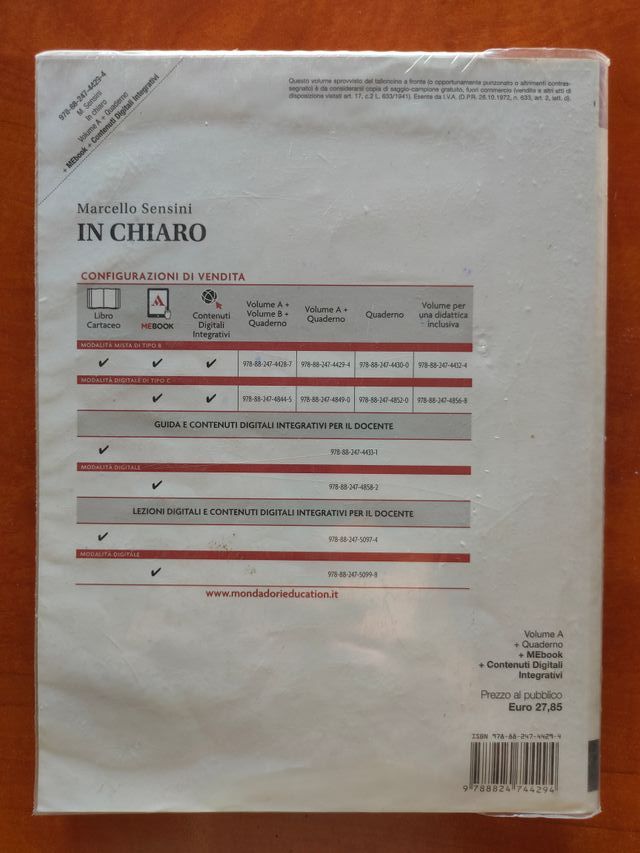 Libro In Chiaro + Quaderno Operativo Nuovo