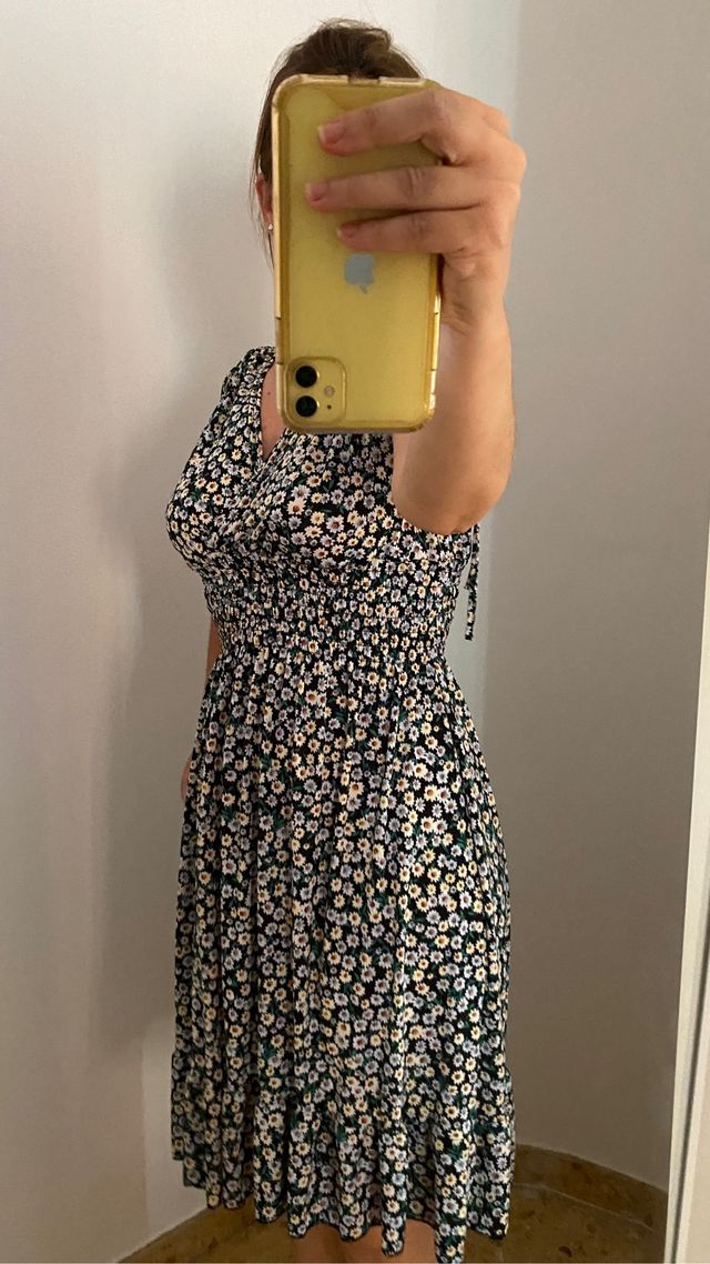 Vestido talla s-m florecitas