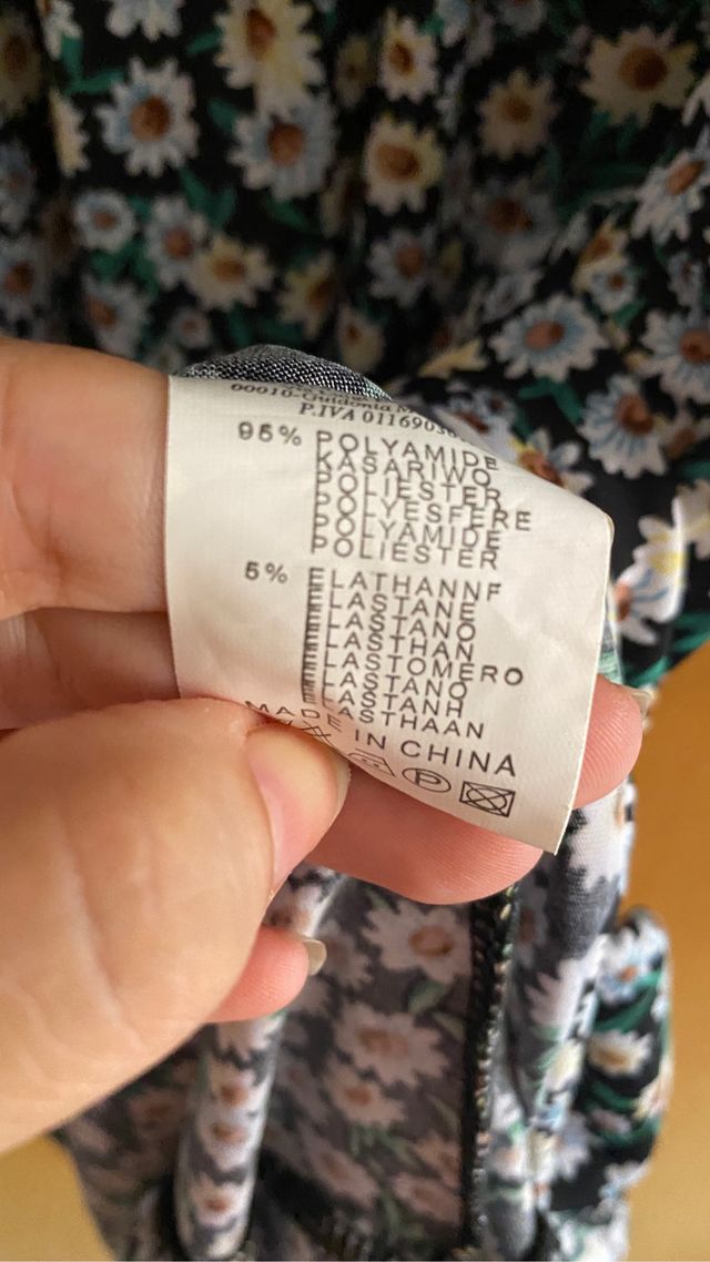 Vestido talla s-m florecitas