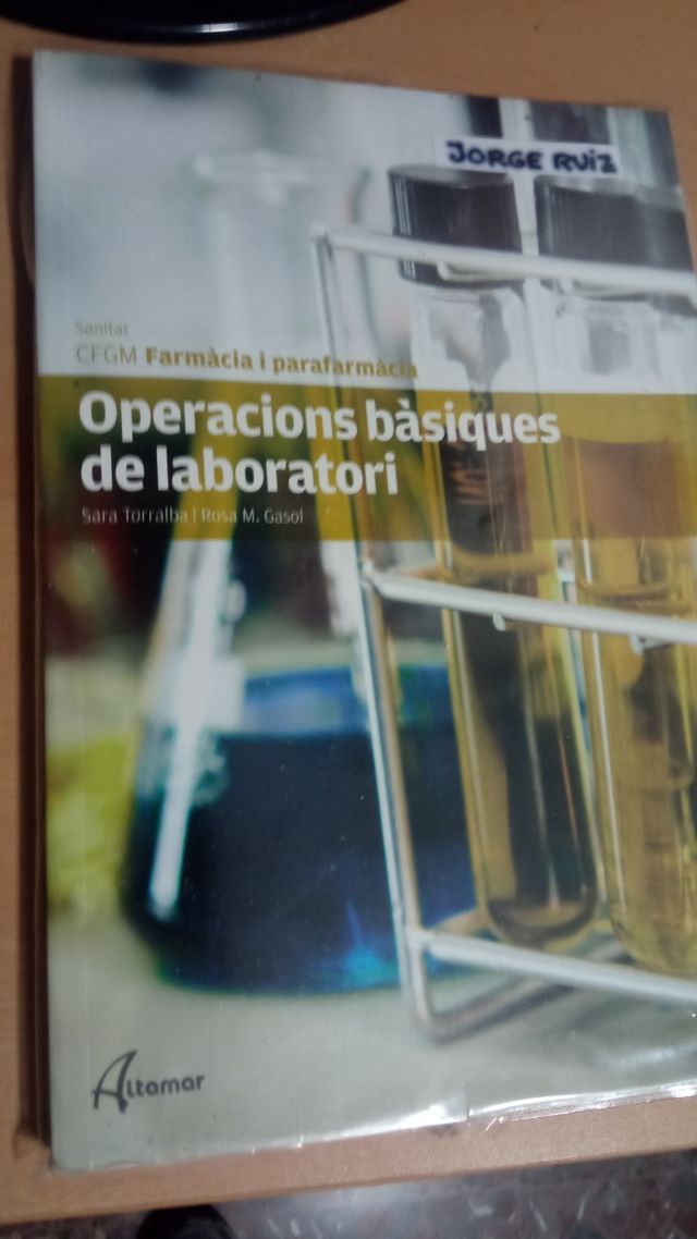 libro Operacions bàsiques de laboratori