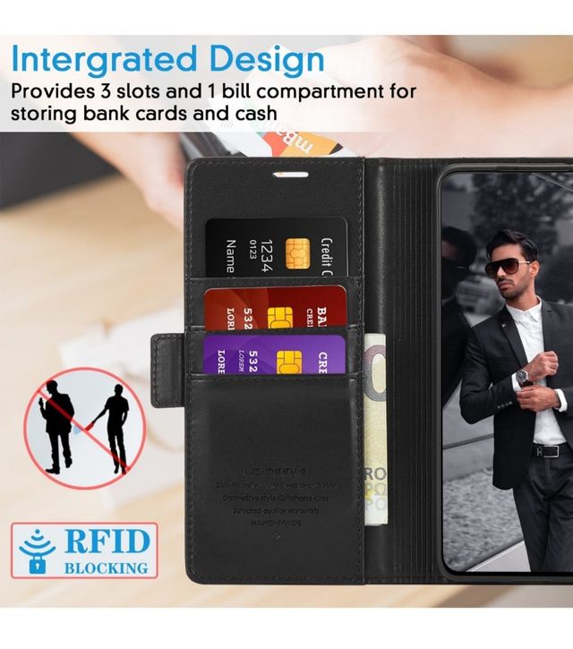 Funda cartera tapa magnética Samsung S22 Plus.