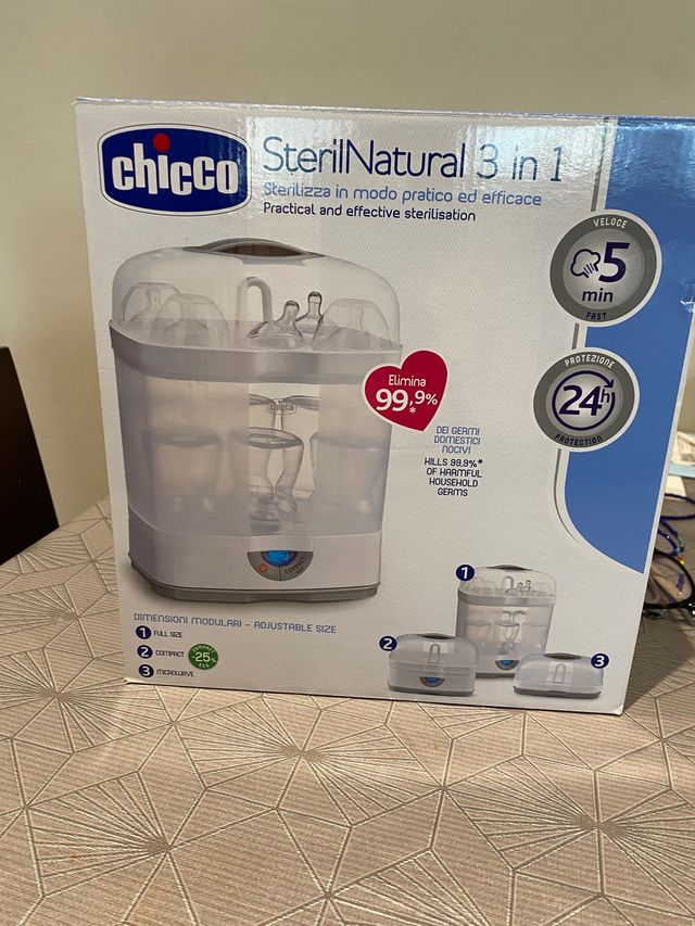 Esterilizador 3 en 1 marca Chicco