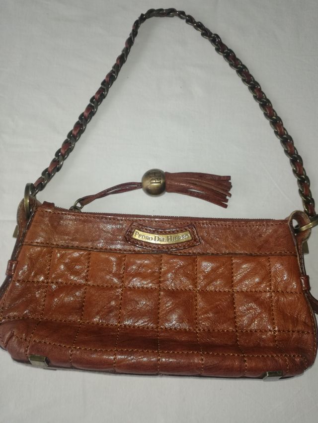 BOLSO CLUTCH ( DE MANO).PIEL . PEDRO DEL HIERRO