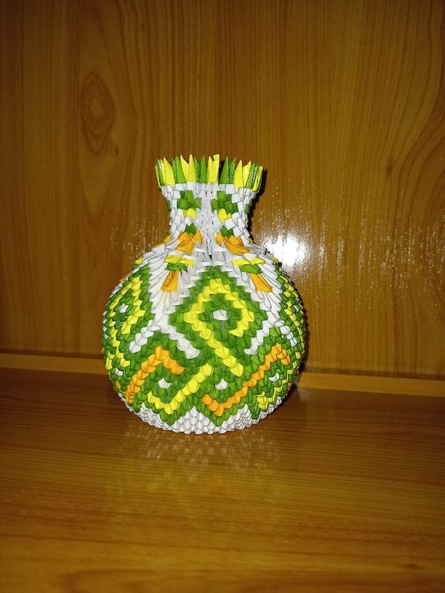 jarrones origami 3d