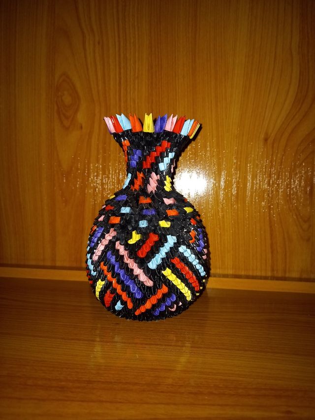 jarrones origami 3d