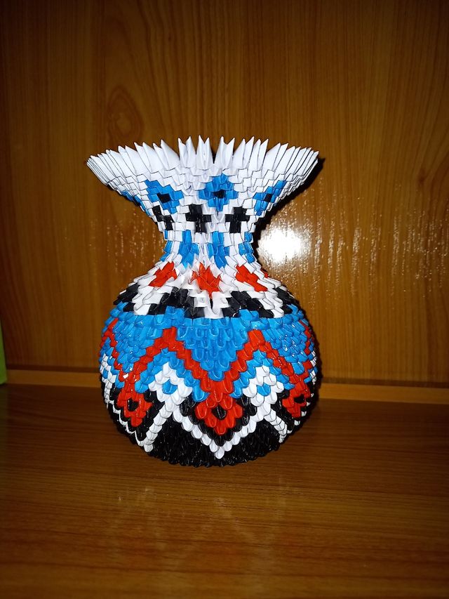 jarrones origami 3d
