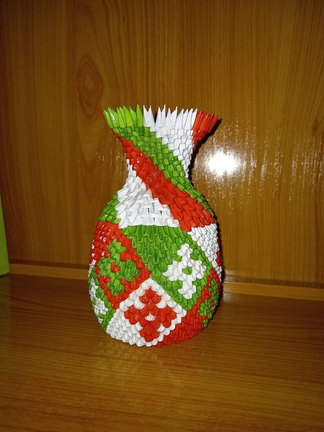 jarrones origami 3d