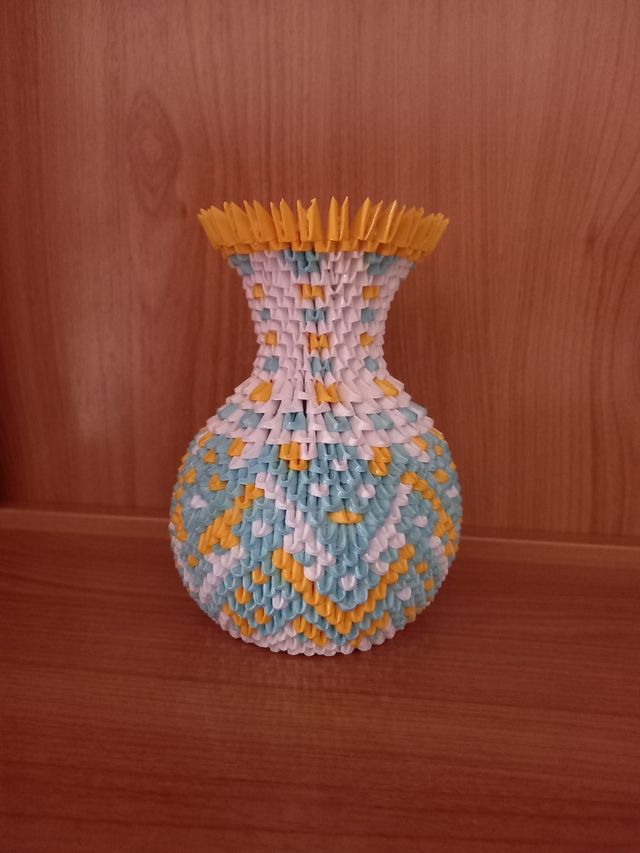jarrones origami 3d