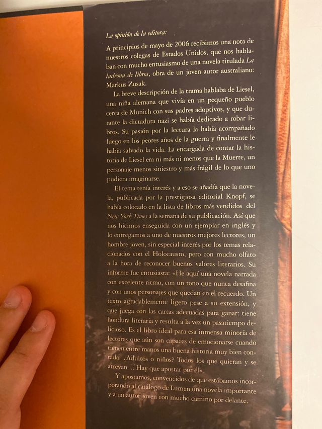 Libro La ladrona de libros