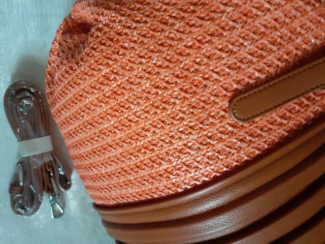 Borsa mare paglia ed ecopelle