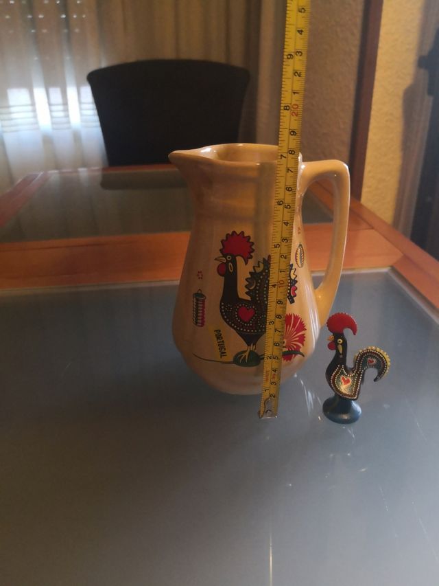 Jarra y Figura del Gallo de la suerte (Portugal)