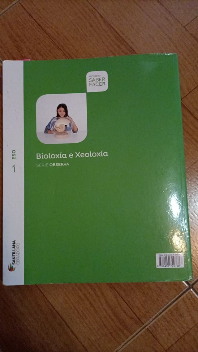 LIBRO 1 ESO BIOLOXIA  E XEOLOXIA EDIT. SANTILLANA