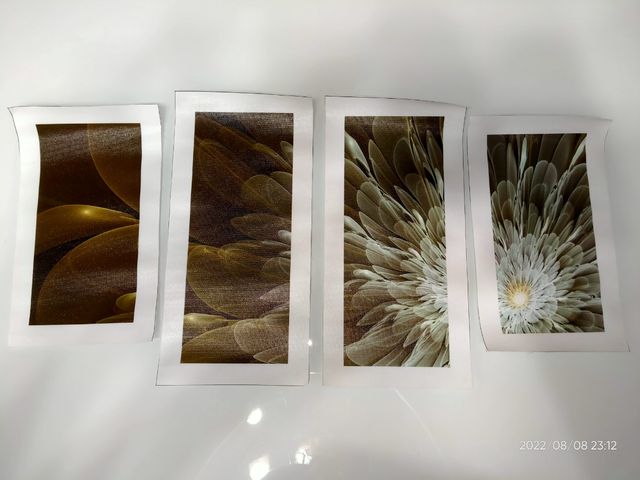 Set 4 tele canvas per quadro composito multiplo