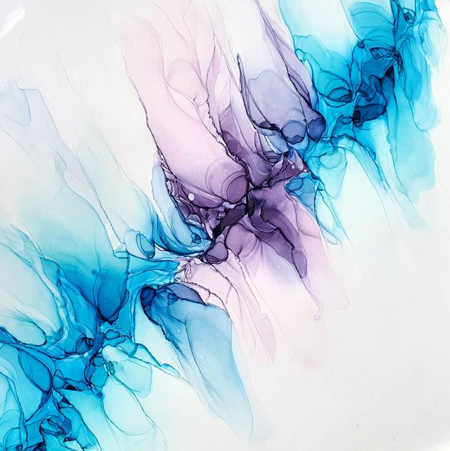 Cuadro original con tinta de alcohol