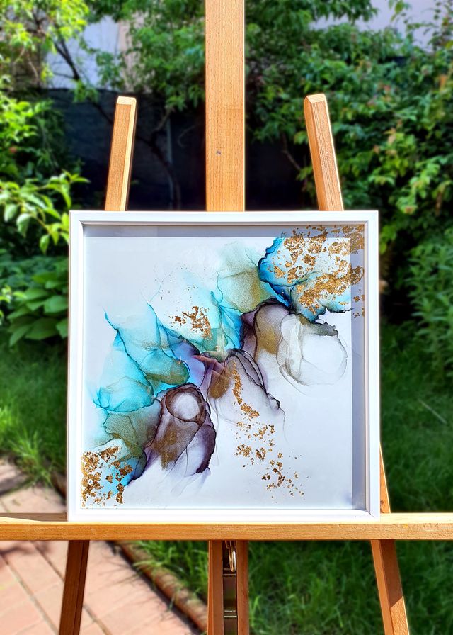 Cuadro original con tinta de alcohol