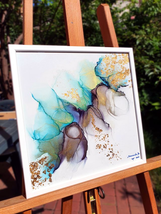 Cuadro original con tinta de alcohol