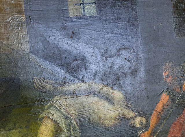 PINTURA AL ÓLEO. FLAGELACIÓN DE CRISTO