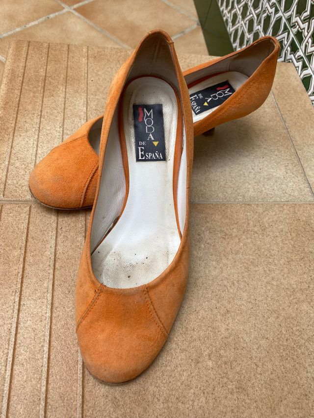 Scarpe con tacco alto arancioni