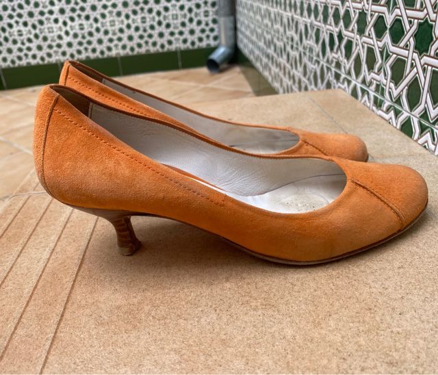 Scarpe con tacco alto arancioni