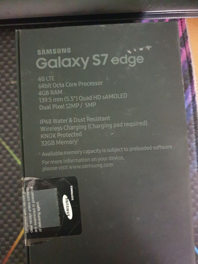 Scatola vuota S7 edge