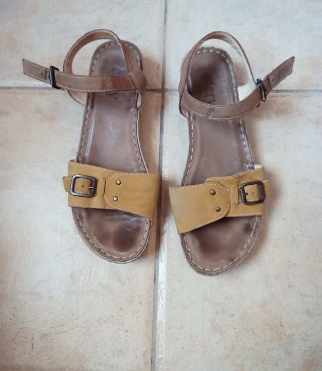 Sandalias bicolor