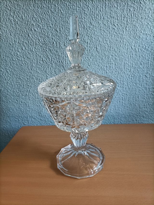 Bombonera grande de cristal