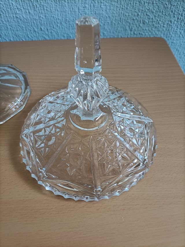 Bombonera grande de cristal