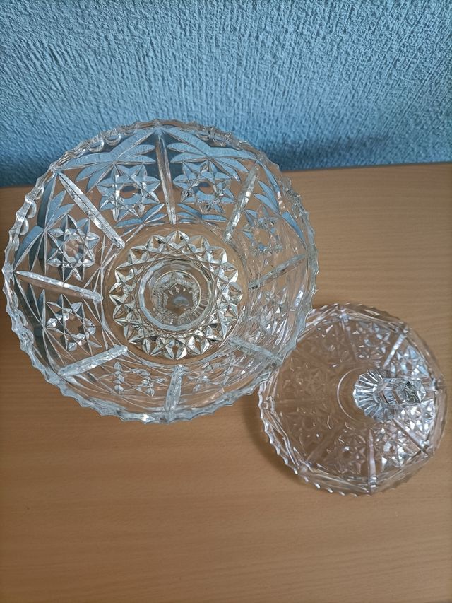 Bombonera grande de cristal