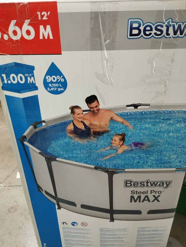 Bestway Steel Pro MAX Frame - Juego de Piscina con de segunda mano por