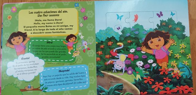 Gran libro de puzzle de Dora la Exploradora