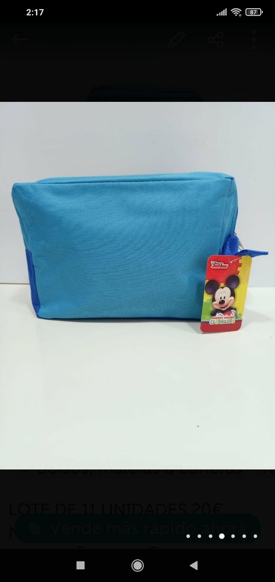 Porta meriendas Neceser Disney Mickey Mouse NEW