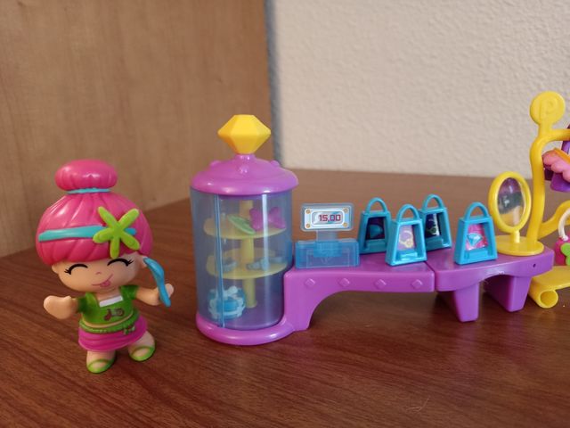 Lote PinyPon: city boutique moda + tienda dulces