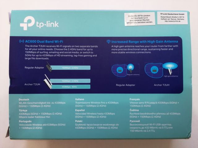 Adaptador amplificador de señal WiFi USB