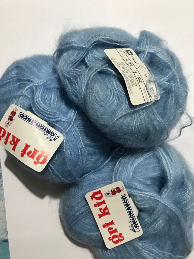 Mohair azzurro