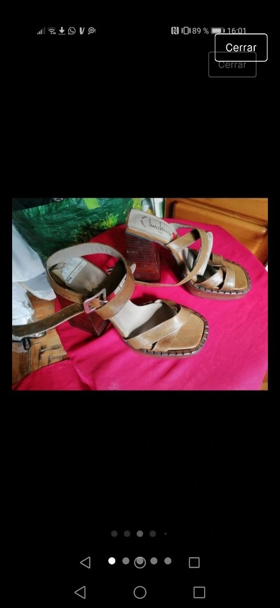 zandalias verano lujo n36 37 piel