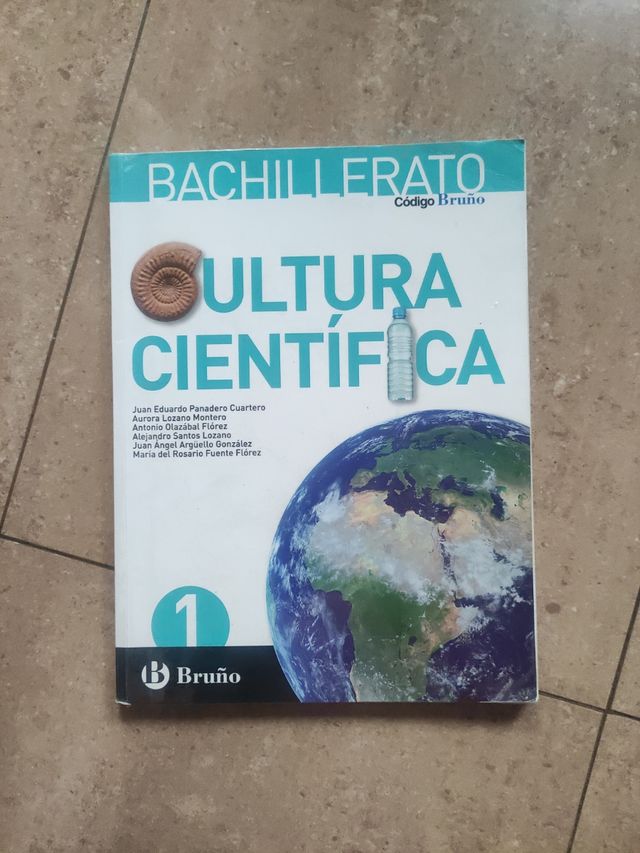 Libro de primero bachillerato: Cultura Científica.