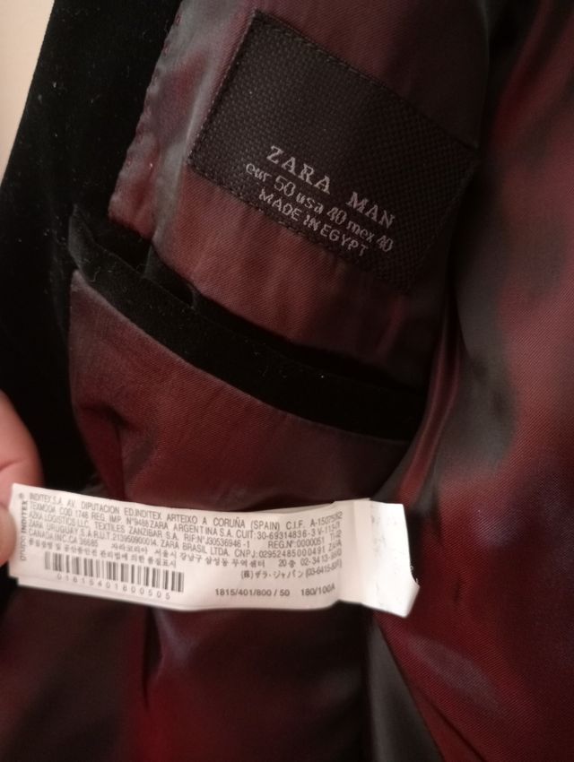 CHAQUETA AMERICANA TERCIOPELO