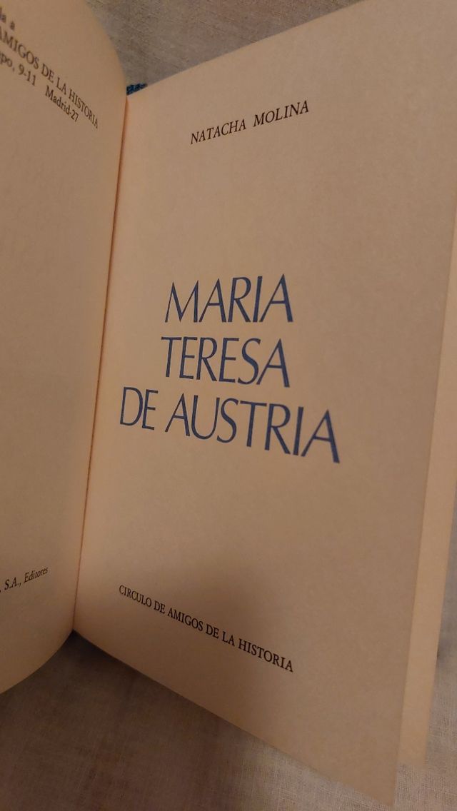 libro Maria Teresa de Austria