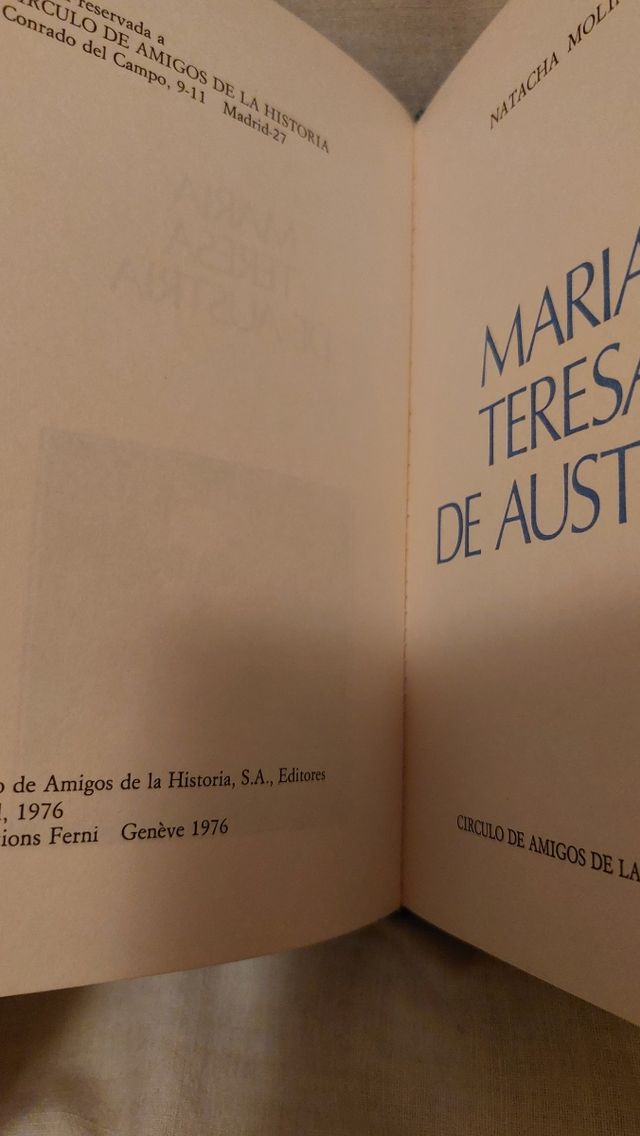 libro Maria Teresa de Austria