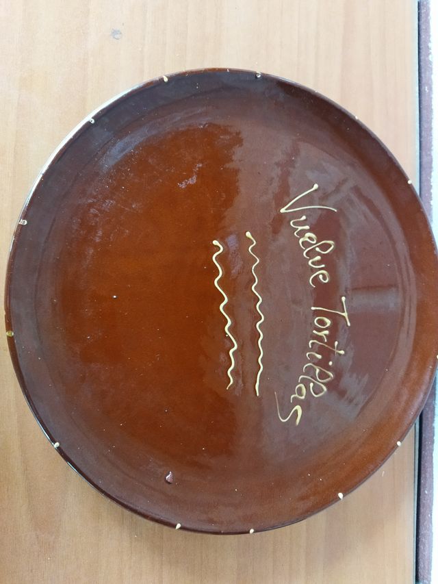 Volteatortillas, tartera, plato, bandeja, etc